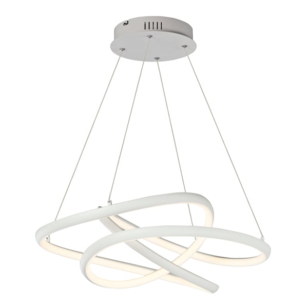 Et2 Twisted 1-Light 24.5" Wide Matte White Pendant Light E30644-MW - main